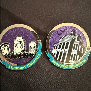 Official Disney Trading Pins Haunted Mansion Mystery Bag Pin Set if 2